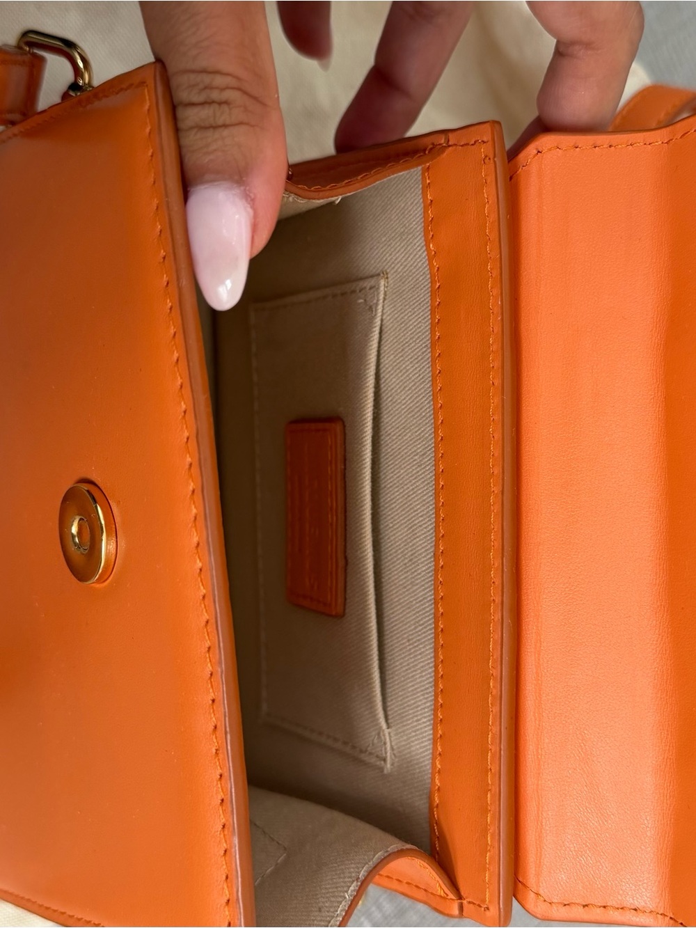 Jacquemus le chiquito noeud Orange bag - Picture 6 of 7